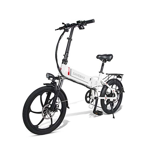 Electric Bike : LJPW E-bike Electric Folding 48V Lithium Battery Electric Bikes For Adults Charging Portable And Easy Electric Bicycle