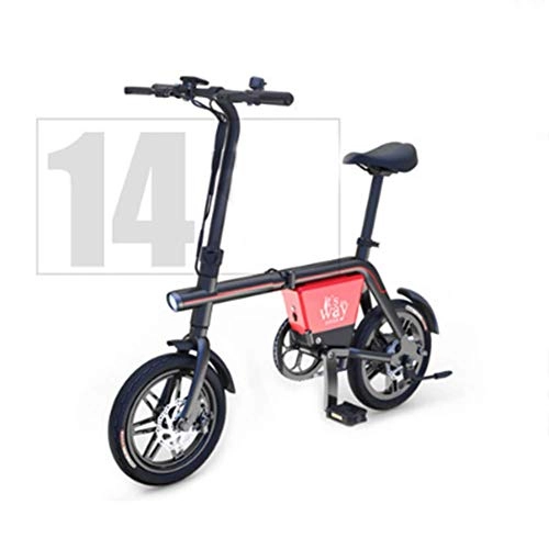 Electric Bike : LKLKLKLK Mini Electric Bike 240W Electric Moped Lightweight With 48V10A Lithium Battery Intelligent Induction Headlight Multifunction Meter (Foldable) Black