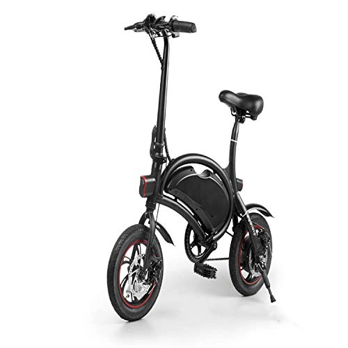 Electric Bike : LLDKA Electric Bike, Foldable Bike with 250W Brushless Motor, App Support, 12 Inch Wheel Max Speed 25 km / h E-Bike for Adults and Commuters, Black