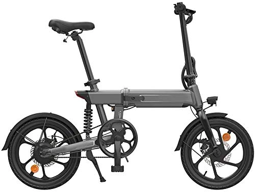 Electric Bike : LLYU Children's Folding Electric Bicycle-16 Inch 36V Safe Double Disc Braking Outdoor Traveling Electric Bicycle (Color : Gray)