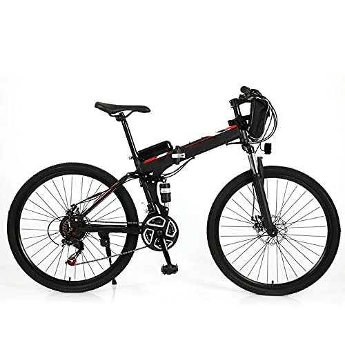 Electric Bike : LMBXAIP 26" Electric Bike, 350w Power-Assisted Bicycle, Folding / Light(30kg), 20ah Lithium Battery / Endurance: 100km, For Students To Take An Outing, C