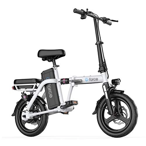 Electric Bike : LOMJK Electric Mountain Bike, 400W Chainless Electric Folding Electric Bicycle, Equipped With Detachable Adult 48V 20Ah Lithium-ion Battery
