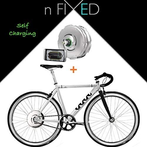 Electric Bike : London FIXED GEAR nFIXED.com e-BIKE+ Shadow no-need-to-recharge Zehus Electric Bicycle (54)