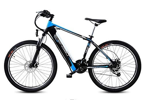 Electric Bike : LOO LA Electric Bicycle 26 inch Mountain Bike Folding Electric city Bike for Adult 240w 48v 10ah Lithium Battery 27 Speed Three Modes, Blue