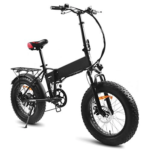 Electric Bike : LP-LLL Folding Electric Bike - 20 Inch Electric Bicycle with Dual Disc Brakes, 48V 8Ah Removable Lithium-Ion Battery, Electric bike Power Assist, 250W Brushless Gear Motor
