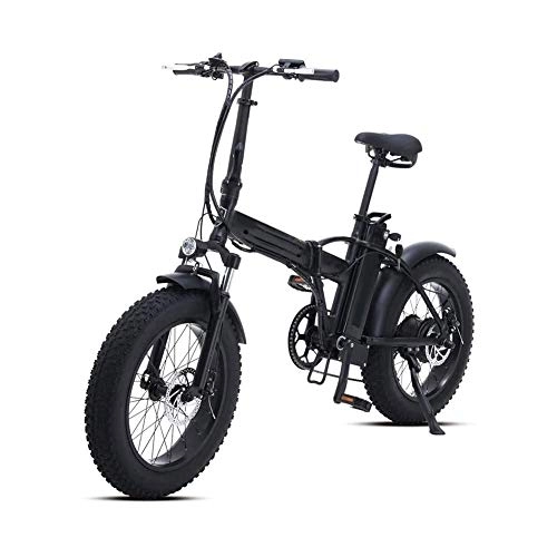 Electric Bike : LQH 20 inches foldable electric bicycle 500W 48V 15AH lithium mountain bike, with the rear seat, with disc brakes