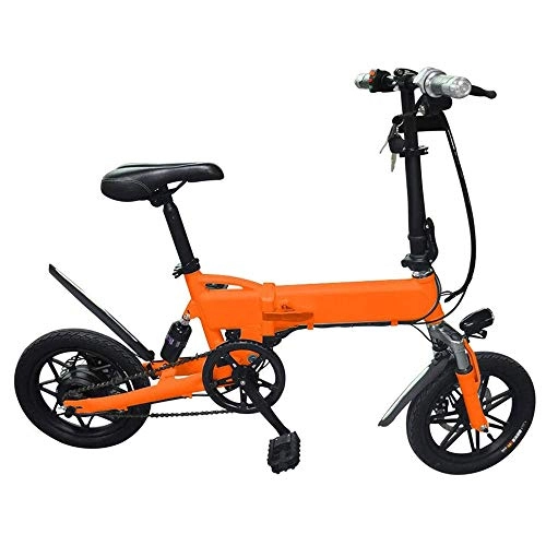 Electric Bike : LQRYJDZ 12" Electric Bike, Folding EBike with Removable Large Capacity Lithium-Ion Battery (350W 36V) with Pedal for Adults and Teens