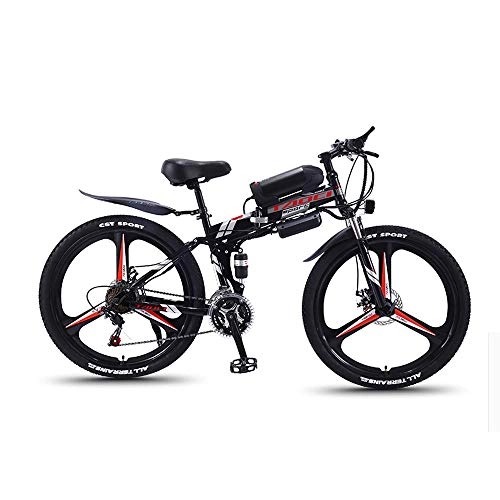 Electric Bike : LQRYJDZ Electric Mountain Bike with 21 / 27-speed Shimano Transmission System, 350W, 10AH, 36V lithium-ion battery, 26" inch (Color : Blue, Size : 21 speed)