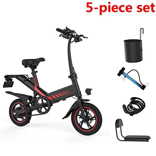 Electric Bike : LTLSF Foldable Mini Electric Bike, Portable Adult Electric Bicycle 3 Modes Removable Battery 36V / 10Ah, 35-45Km Unisex, B