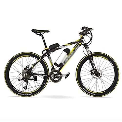 Electric Bike : LUO Electric Bike, 500W 48V 10Ah Electric Assisted Bicycle, 26" Big Power Mountain Bike, 27 Speeds, 30~40Km / H, Suspension Fork, Disc Brake, Black Yellow