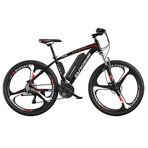Electric Bike : LuoMei Adult aluminum alloy electric bicycle 27 speed electric bicycle 26 inch mountain bike dual disc brake 36v bicycle