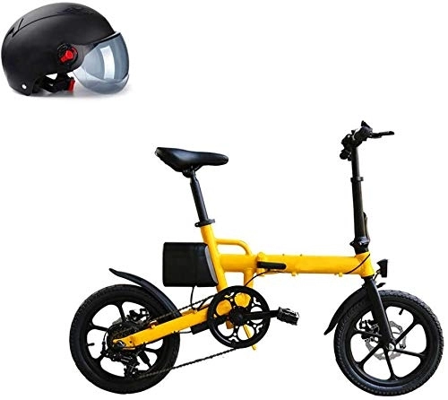 Electric Bike : Luxury Electric Bike 7.8AH Electric Bike, 250W Adult Electric Mountain Bike, 16" Foldable Electric Bicycle 20Mph with Removablelithium-Ion Battery