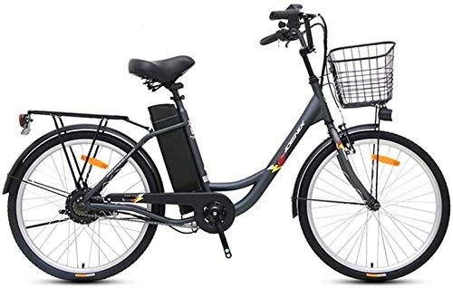 Electric Bike : Luxury Electric Bike Adult Commuter Electric Bike, 250W Motor 24 Inch Urban Retro Electric Bike 36V 10.4AH Removable Battery with LED Display