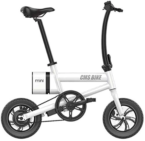 Electric Bike : Luxury Electric Bike Electric Bike for Adults 12 In Folding Electric Bike Max Speed 25km / h with 36V 6Ah Lithium Battery for Outdoor Cycling Travel Work Out