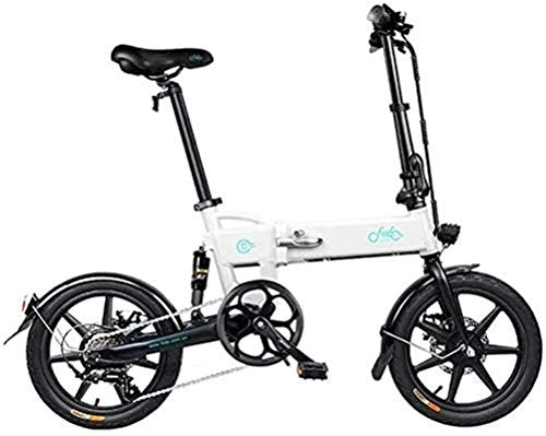 Electric Bike : Luxury Electric Bike Fast Electric Bikes for Adults 16-inch Tires Folding Electric Bike 250W Motor 6 Speeds Shift Electric Bike for Adults City Commuting
