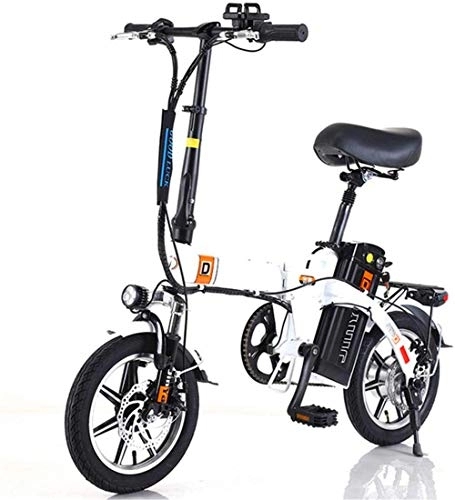 Electric Bike : Luxury Electric bikes, 48V 240W High-Speed Motor Electric Bikes Magnesium Alloy Ebikes Bicycles All Terrain, 14" 48V 10-20Ah Removable Lithium-Ion Battery Mountain Ebike for Mens for Adult