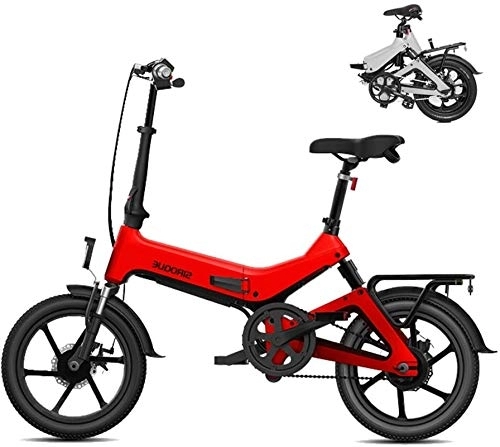 Electric Bike : Luxury Electric bikes, Electric Bikes For Adults, 16" Lightweight Folding E Bike, 250W 36V 7.8Ah Removable Lithium Battery, City Bicycle Max Speed 25KM / H With 3 Riding Modes