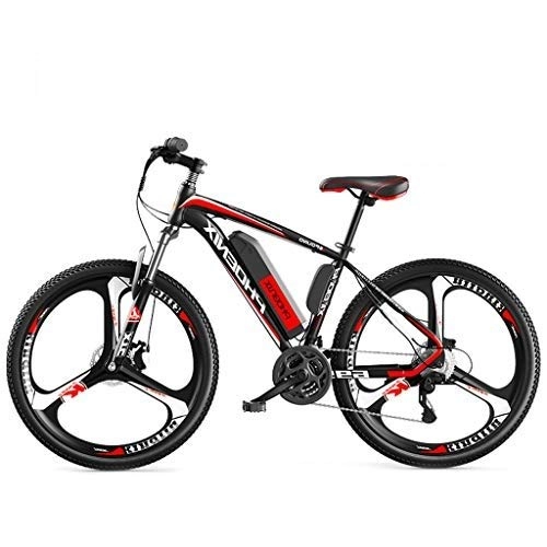 Electric Bike : LYRWISHLY Electric Bikes For Adult, Mens Mountain Bike, High Steel Carbon Ebikes Bicycles All Terrain, 26" 36V 250W Removable Lithium-Ion Battery Bicycle Ebike (Color : Red)