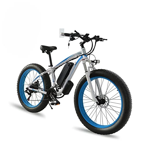 Electric Bike : LYUN Electric Bikes for Adults Men 1000W 26 Inch Fat Tire Electric Bike 48V 18Ah Removable Lithium Battery Electric Bicycle Beach Ebike (Color : G, Size : One 18AH battery)