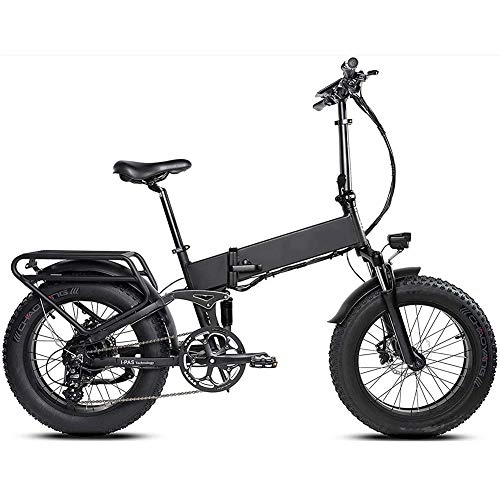 Electric Bike : LZMXMYS electric bike20 Inch 500w Folding Electric Bike Cruise Control 48v 11.6ah Brushless Motor Removable Lithium Battery 8 Speed Kinetic Energy Recovery Bicycle for Adult Cycle Offroad Work Campin
