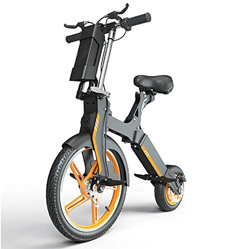 Electric Bike : Macro Electric Bicycle 2 Wheel 18-inch 350W 25km / h 50km E-ABS multiple shock absorbers LED Headlights aviation aluminum frame Foldable for Adult gift car