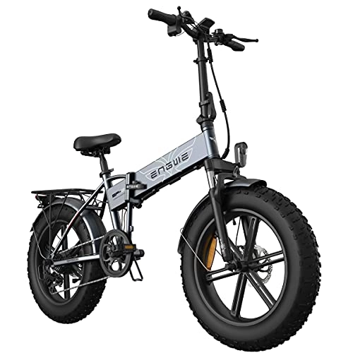 Electric Bike : Men's And Women's Electric Bicycles, Foldable Electric 36V / 48V Power Adult Lithium-ion Battery Electric Bicycle (gray)