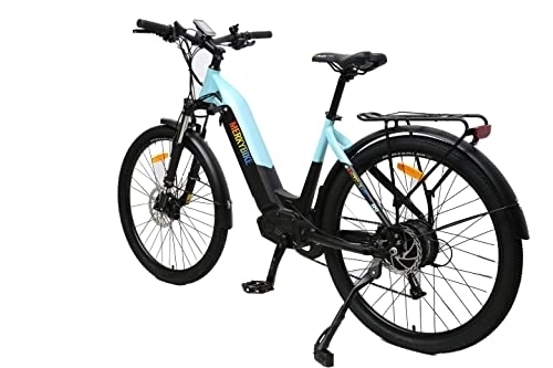 Electric Bike : MerkyBikes R9 Electric Mountain Bike for Adults - E Bikes for Men & Women, 27.5” / 36V / 10.4AH Lithium Battery, Shimano Altus 9 Speed Gears - Off Road Dirt Ebike / Bicycle Throttle & Pedal Assist Turquoise