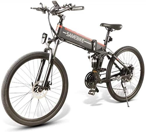 Electric Bike : MG Electric Mountain Bikes, 26 Inch 48V Lithium Battery Aluminum Alloy Adult Folding Bike Maximum Speed 32KM / H LCD Liquid Crystal Instrument 6-8, B