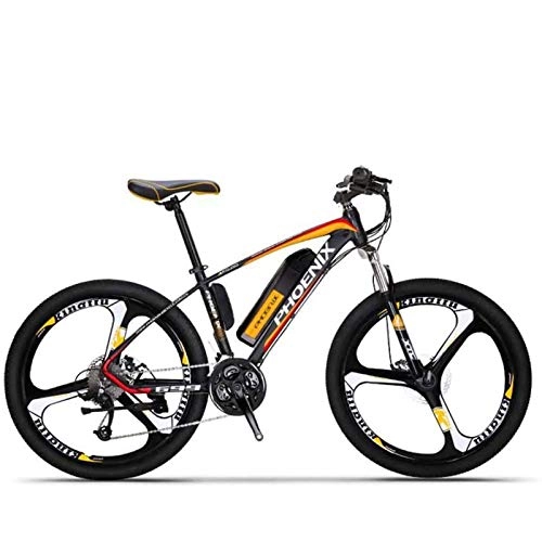 Electric Bike : MIAOYO Electric Mountain Bike for Adult, 27 Speed 26 Inch Wheels, 36V Lithium Battery, High-Strength Steel Frame Offroad Electric Bicycle, a1