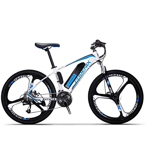 Electric Bike : MIAOYO Electric Mountain Bike for Adult, 27 Speed 26 Inch Wheels, 36V Lithium Battery, High-Strength Steel Frame Offroad Electric Bicycle, b1