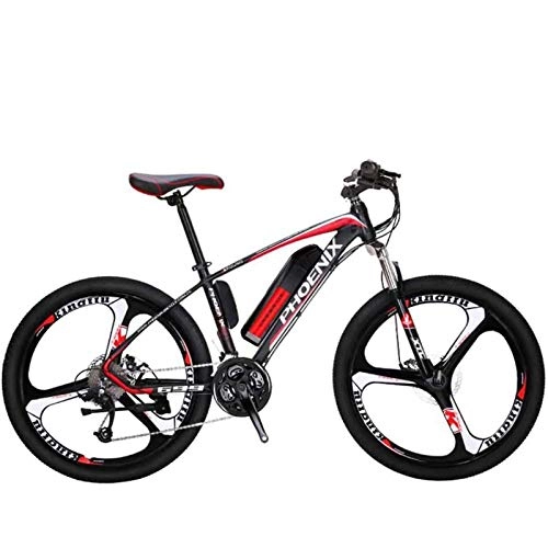 Electric Bike : MIAOYO Electric Mountain Bike for Adult, 27 Speed 26 Inch Wheels, 36V Lithium Battery, High-Strength Steel Frame Offroad Electric Bicycle, c1