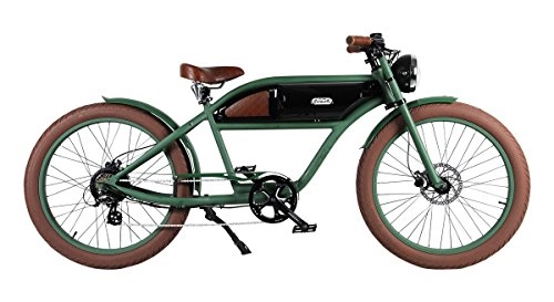 Electric Bike : Michael Blast Cruiser E-bike Electric Bicycle Greaser Green / Black
