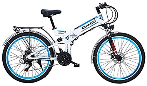 Electric Bike : min min Bike, 2020 Upgraded Electric Mountain Bike 300W 26'' Electric Bicycle with Removable 48V 10Ah Battery 21 Speed Shifter Ebike for Adults