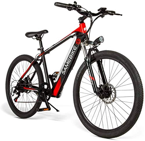 Electric Bike : min min Bike, Adult 26-Inch Electric Mountain Bike, E-MTB Magnesium Alloy 400W 48V Removable Lithium-Ion Battery All-Terrain 27-Speed Male and Female Bicycle