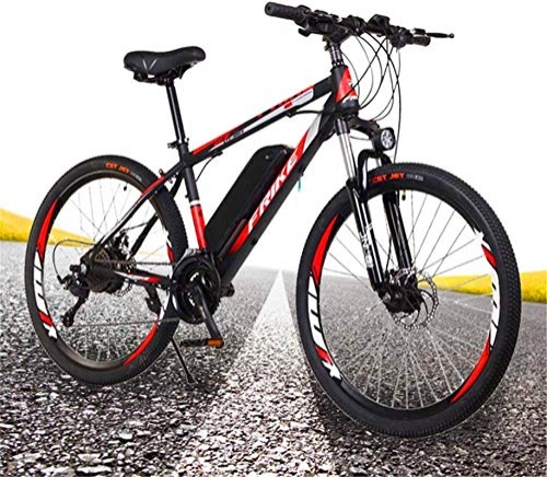 Electric Bike : min min Bike, Adults Electric Mountain Bike 26-Inch 250W Hybrid Bicycle 36V 10Ah Off-Road Tire Disc Brake Mountain Bike with Front Fork Suspension And Lighting