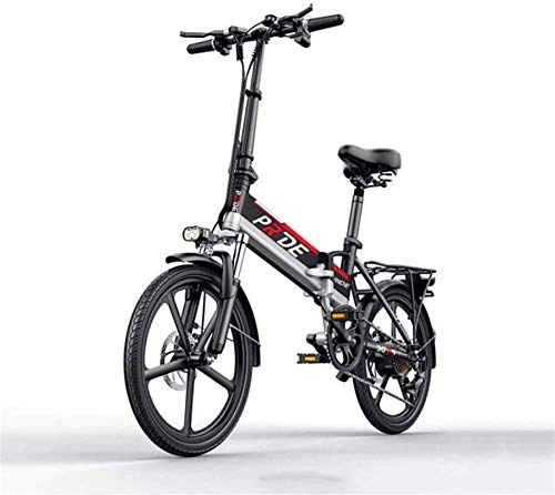 Electric Bike : min min Bike, Electric Bicycle 20 Inch Aluminum Alloy Folding E-Bikes 400W 48V 10.4A Battery Electric Mountain Bike