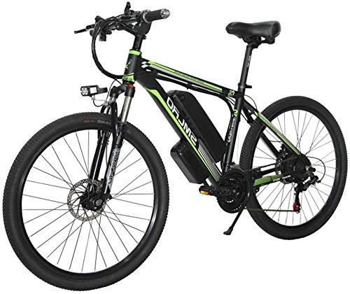 Electric Bike : min min Bike, Electric Bike Electric Mountain Bike 350W Ebike 26" Electric Bicycle, Adults Ebike with Removable 10 / 15Ah Battery, Professional 27 Speed Gears (Size : 10AH) (Size : 10AH)