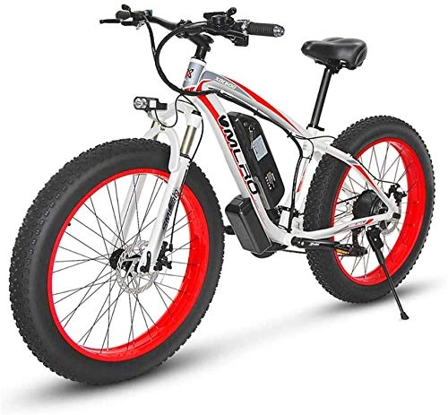 Electric Bike : min min Bike, Electric Mountain Bike, 350W 26'' fat tire E-Bike with Removable 48V 13AH Lithium-Ion Battery for Adults, 21 Speed Shifter