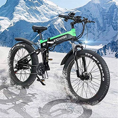 Electric Bike : min min Bike, Electric Mountain Bike, 4.0 Snow Bike Big Fat Tire / 13AH Lithium Battery 48V500W Soft Tail Electric Bike, Equipped with LEC Screen and LED Headlights