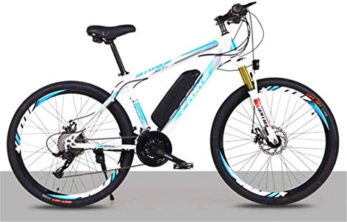 Electric Bike : min min Bike, Mountain Ebike for Adults, Magnesium Alloy Electric Bike 250W 36V 10Ah Removable Lithium-Ion Battery Ebike Bicycle for Men Women (Color : Blue) (Color : Natural)