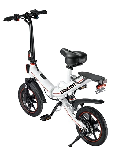 Electric Bike : Mini Electric Bike 400W (Folding) (White)