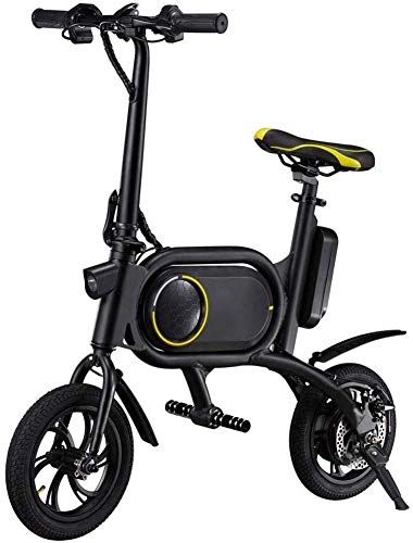 Electric Bike : MIYNTB Electric Bike, Adult Two-Wheel Mini Pedal Electric Car Easy Folding And Carry Design with LCD Data Display USB Charging Port Outdoor