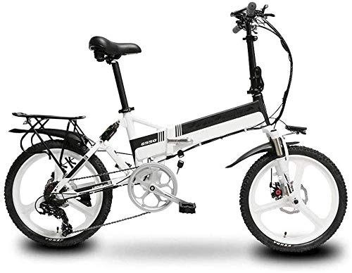 Electric Bike : MIYNTB Folding Electric Bike, Lightweight And Aluminum Folding Bike with Pedals Non-Slip Explosion Proof Lithium Battery Bike Outdoors Adventure, E
