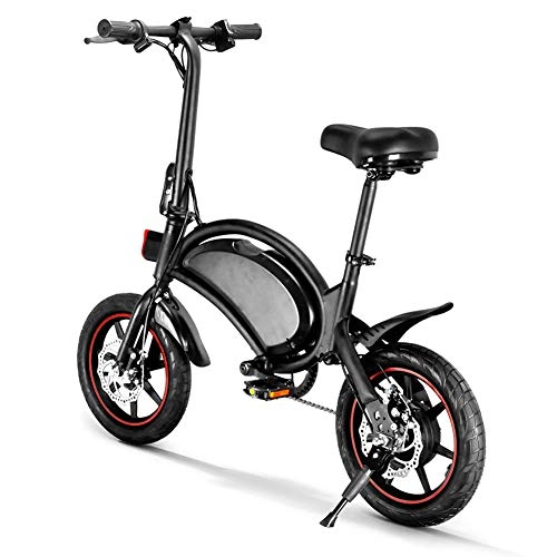 Electric Bike : MJYK Folding Electric Bike 250W City Commuter E-bike 14 Inch Electric Bicycle with LCD Display Suitable for Adults and Teenagers with Assembly