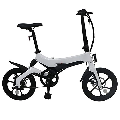 Electric Bike : MJYT Electric Folding Bike Bicycle Adjustable Portable Sturdy for Cycling Outdoor Electric Road Bike Easy to Store for Children Adults Men