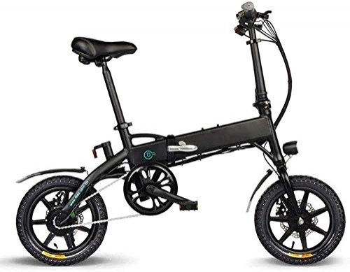 Electric Bike : MKKM Folding Electric Bike - Portable Easy to Store Aluminum Frame E-Bikes Excellent Shock Absorption Performance Led Display Electric Bicycle Commute Ebike 250W Motor, Three Modes Riding Assist