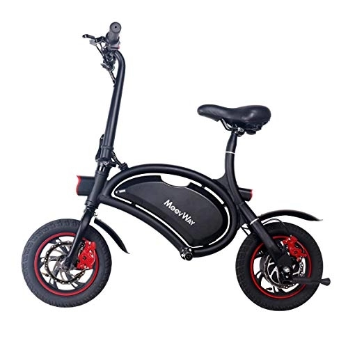 Electric Bike : MoovWay Folding Electric Balance Bike, 12-Inch Wheels, 350 W – Black