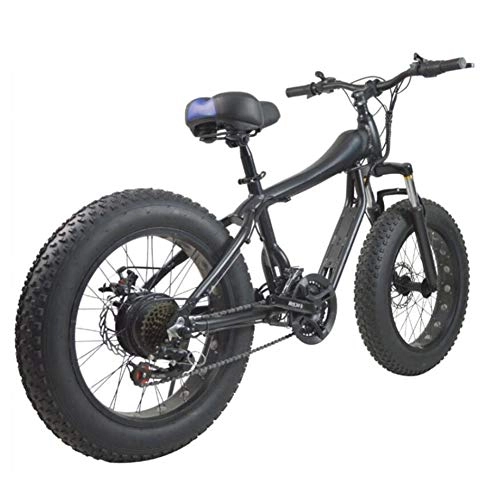 Electric Bike : Mountain Bike, Shift 4.0 Wide Tire Lightweight And Aluminum Folding Bike with Pedals Portable Bicycle Snow Bicycle Beach Bike