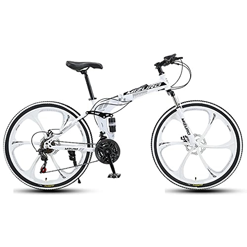Electric Bike : MQJ 21 / 24 / 27 Speed Road Bike, Outdoors Cycling Racing Bicycle, High Carbon Steel Full Suspension City Commuter with Disc Brakes for Men and Women Mountain Bike 24 / 26 inch, E, 26 inch 21 Speed