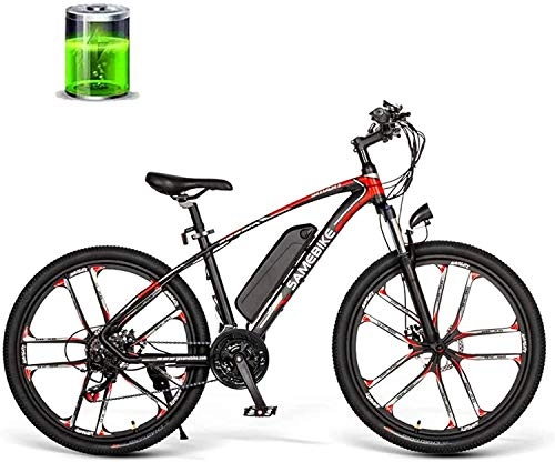 Electric Bike : MQJ Ebikes 26 inch Mountain Cross Country Electric Bike 350W 48V 8Ah Electric 30Km / H High Speed Suitable for Male and Female Adults